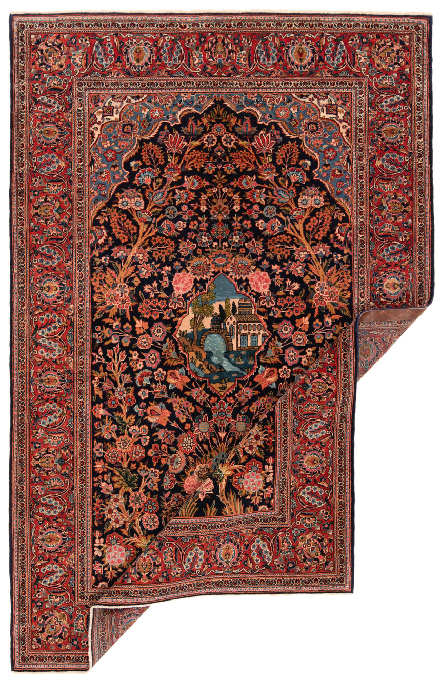 Kashan Persian Rug | 213 x 140cm