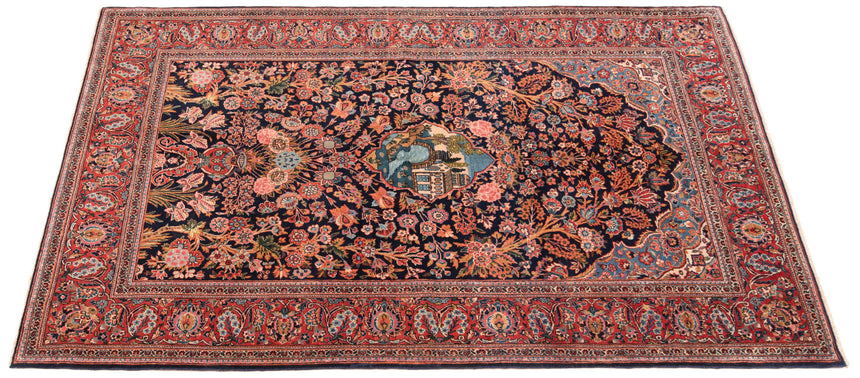 Kashan Persian Rug | 213 x 140cm