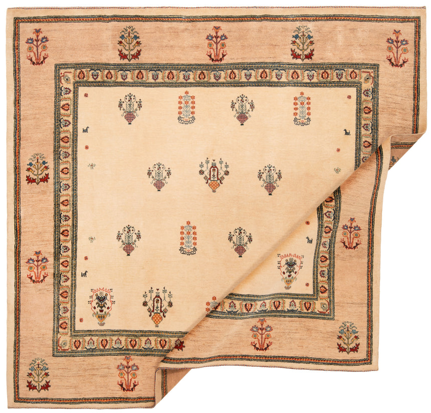 Gabbeh Loribaft Persian Rug | 247 x 257cm