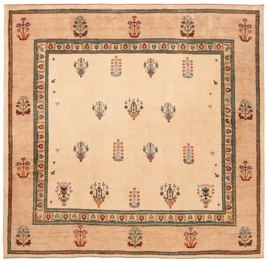 Gabbeh Loribaft Persian Rug | 247 x 257cm