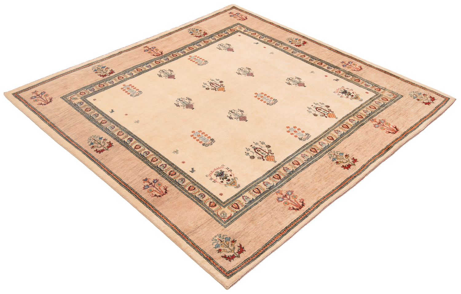 Gabbeh Loribaft Persian Rug | 247 x 257cm