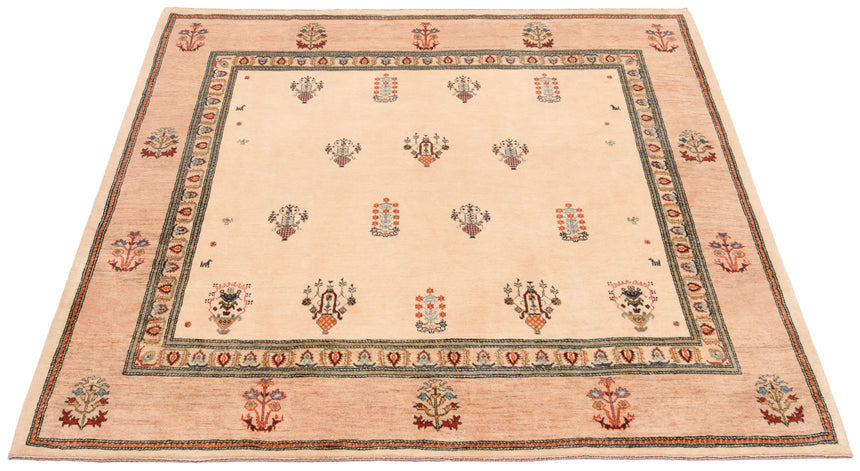 Gabbeh Loribaft Persian Rug | 247 x 257cm
