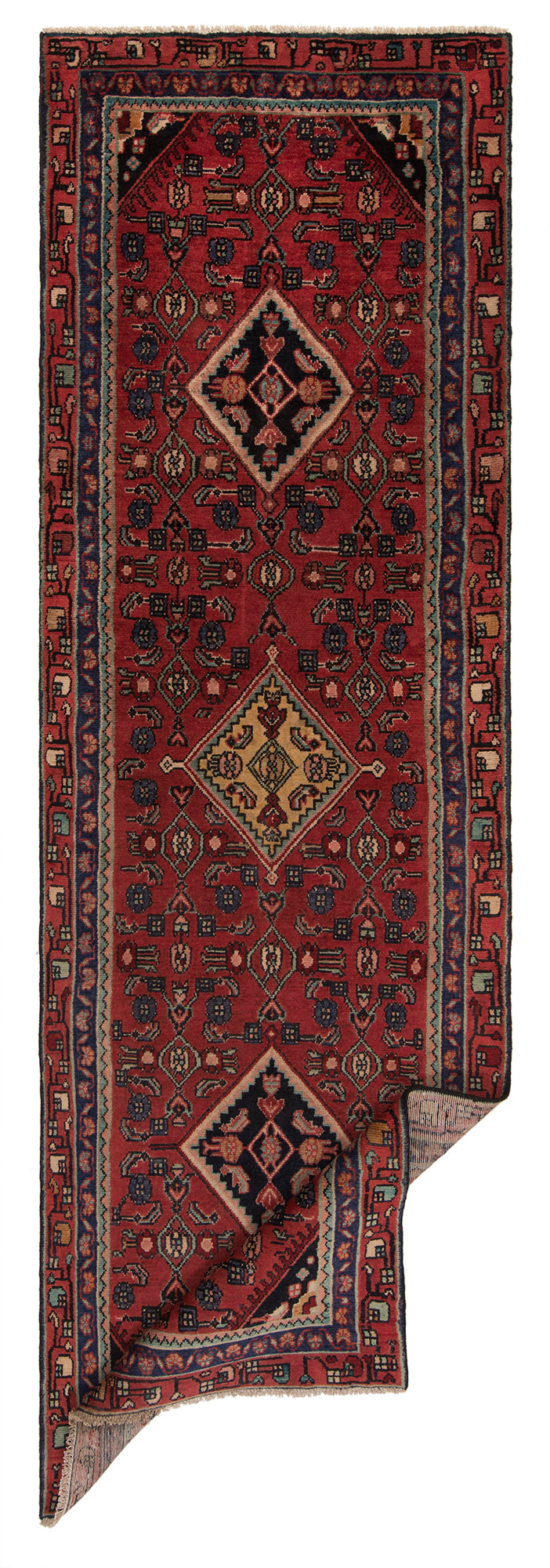 Hamedan Persian rug | 285 x 94 cm