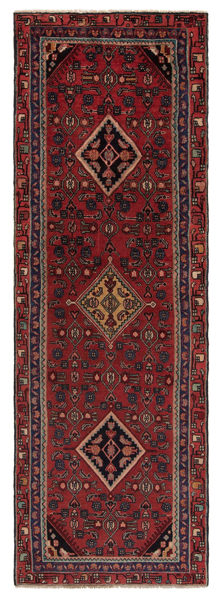 Hamedan Persian rug | 285 x 94 cm