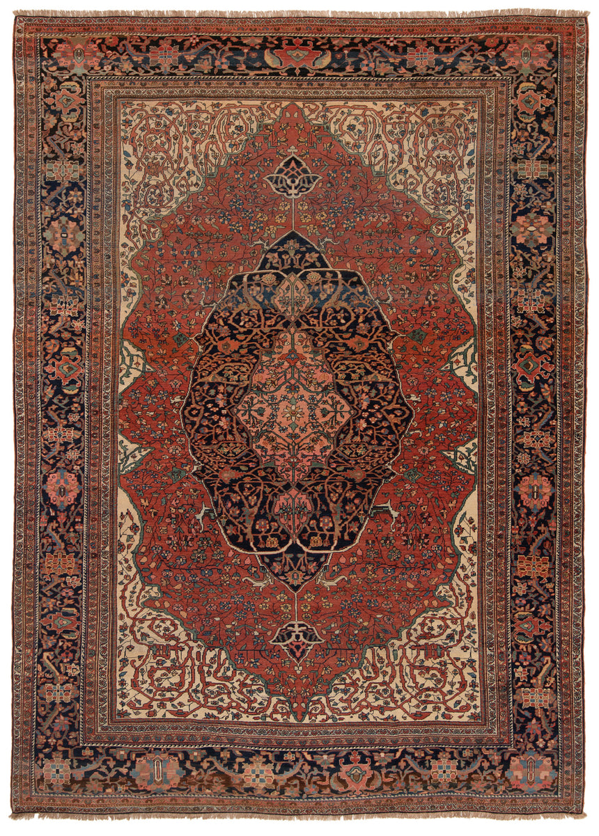 Alfombra antigua Sarough Farahan | 360 x 263 cm