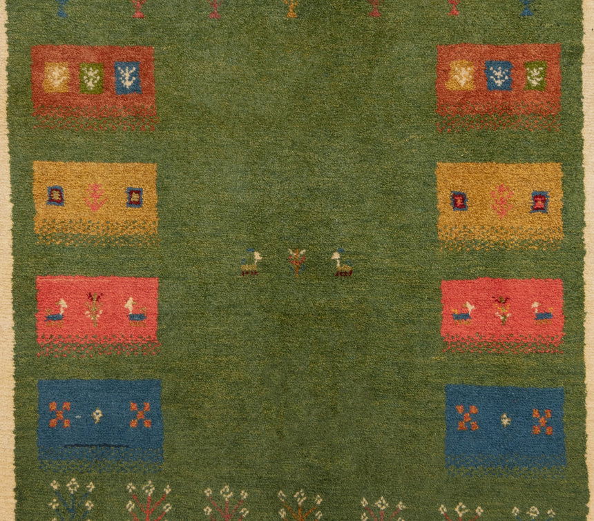 Gabbeh Persian Rug | 198 x 154 cm