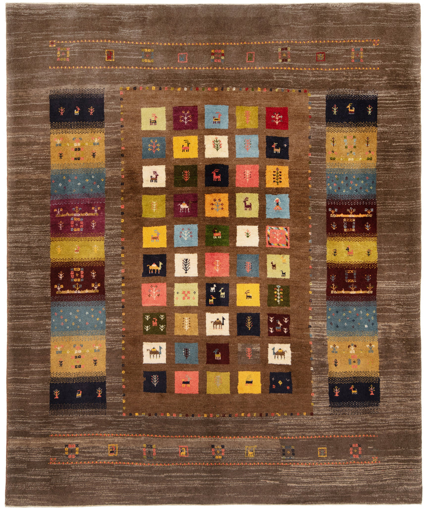 Gabbeh Persian Rug | 243 x 206 cm