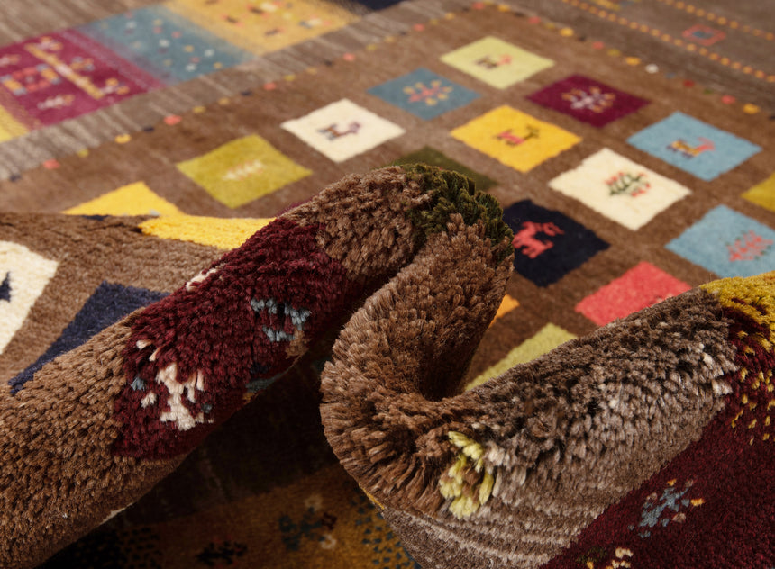 Gabbeh Persian Rug | 243 x 206 cm