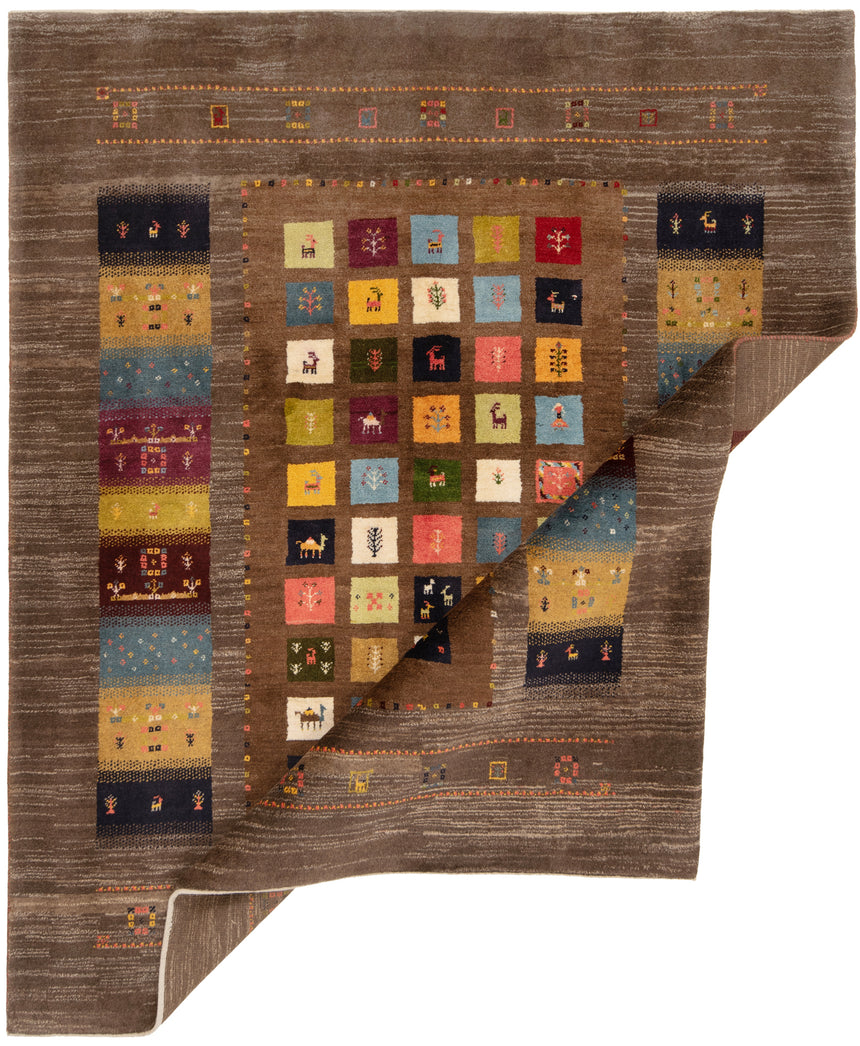Gabbeh Persian Rug | 243 x 206 cm