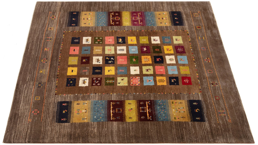 Gabbeh Persian Rug | 243 x 206 cm
