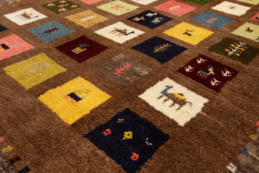 Gabbeh Persian Rug | 243 x 206 cm