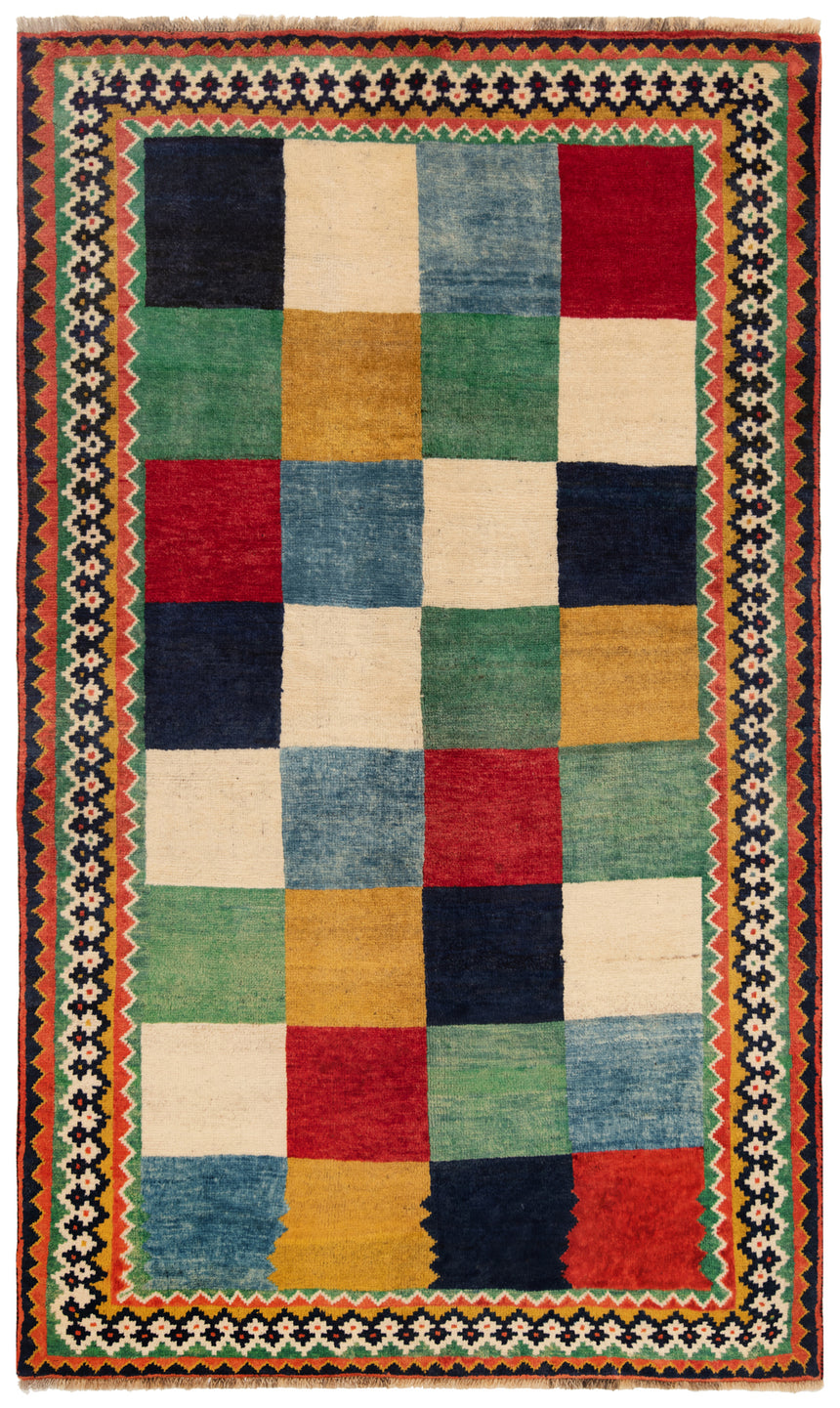 Alfombra persa Shiraz Ghashghai | 217 x 132 cm