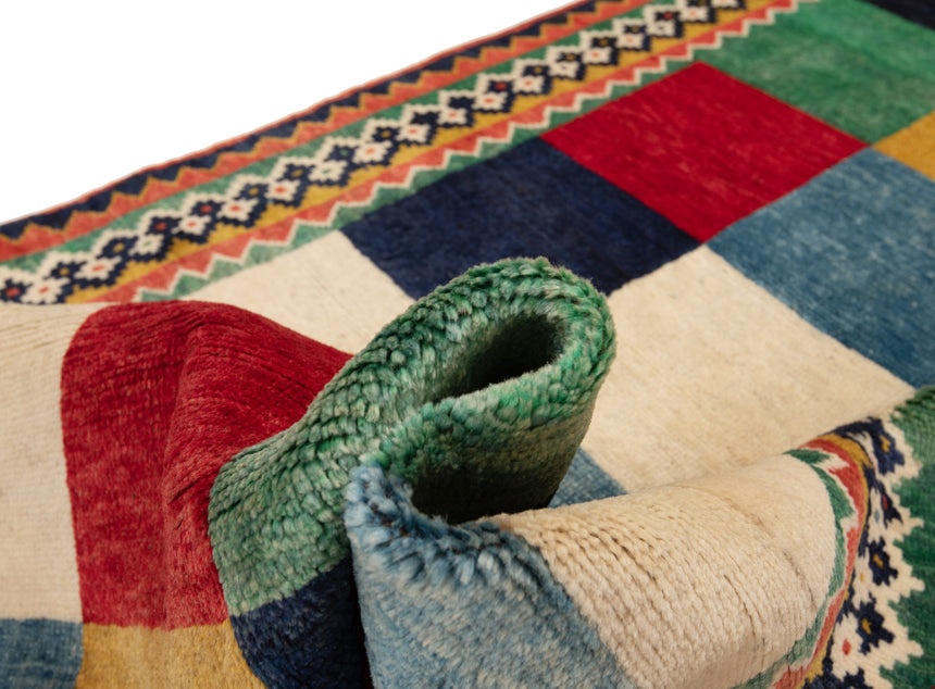 Alfombra persa Shiraz Ghashghai | 217 x 132 cm