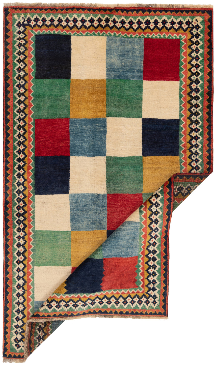 Alfombra persa Shiraz Ghashghai | 217 x 132 cm