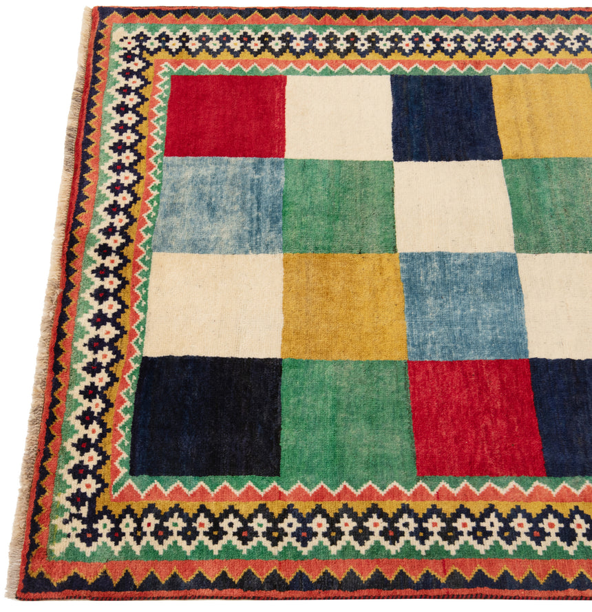 Alfombra persa Shiraz Ghashghai | 217 x 132 cm