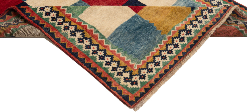 Alfombra persa Shiraz Ghashghai | 217 x 132 cm