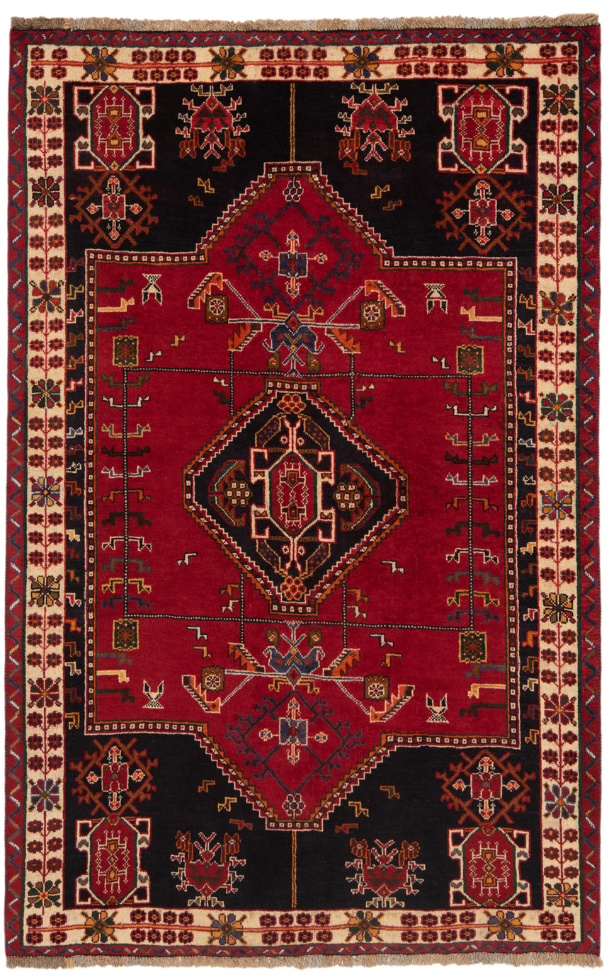 Alfombra persa Shiraz Kohi | 195 x 124 cm
