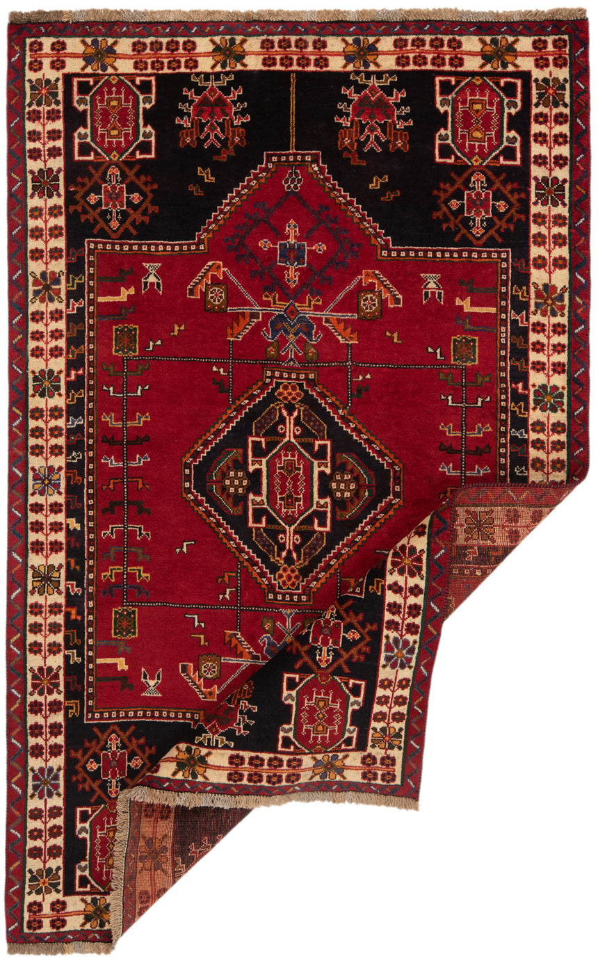 Alfombra persa Shiraz Kohi | 195 x 124 cm