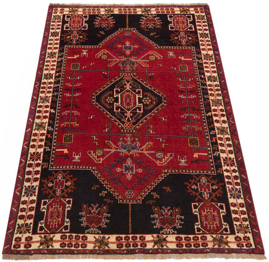 Alfombra persa Shiraz Kohi | 195 x 124 cm