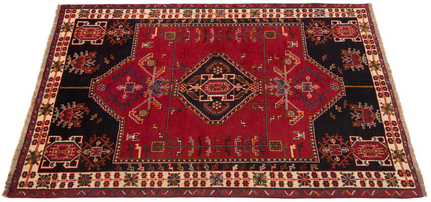 Alfombra persa Shiraz Kohi | 195 x 124 cm