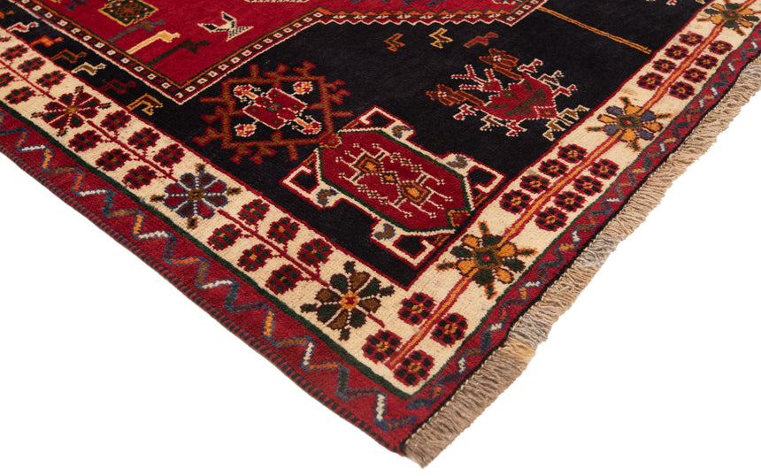 Alfombra persa Shiraz Kohi | 195 x 124 cm