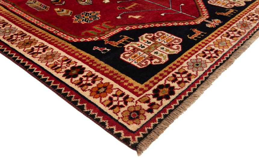 Alfombra persa Shiraz Ghashghai | 206 x 135 cm