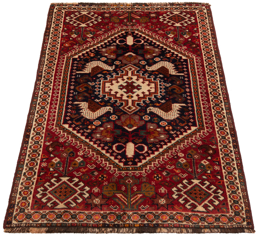 Alfombra persa Shiraz Ghashghai | 118 x 80 cm