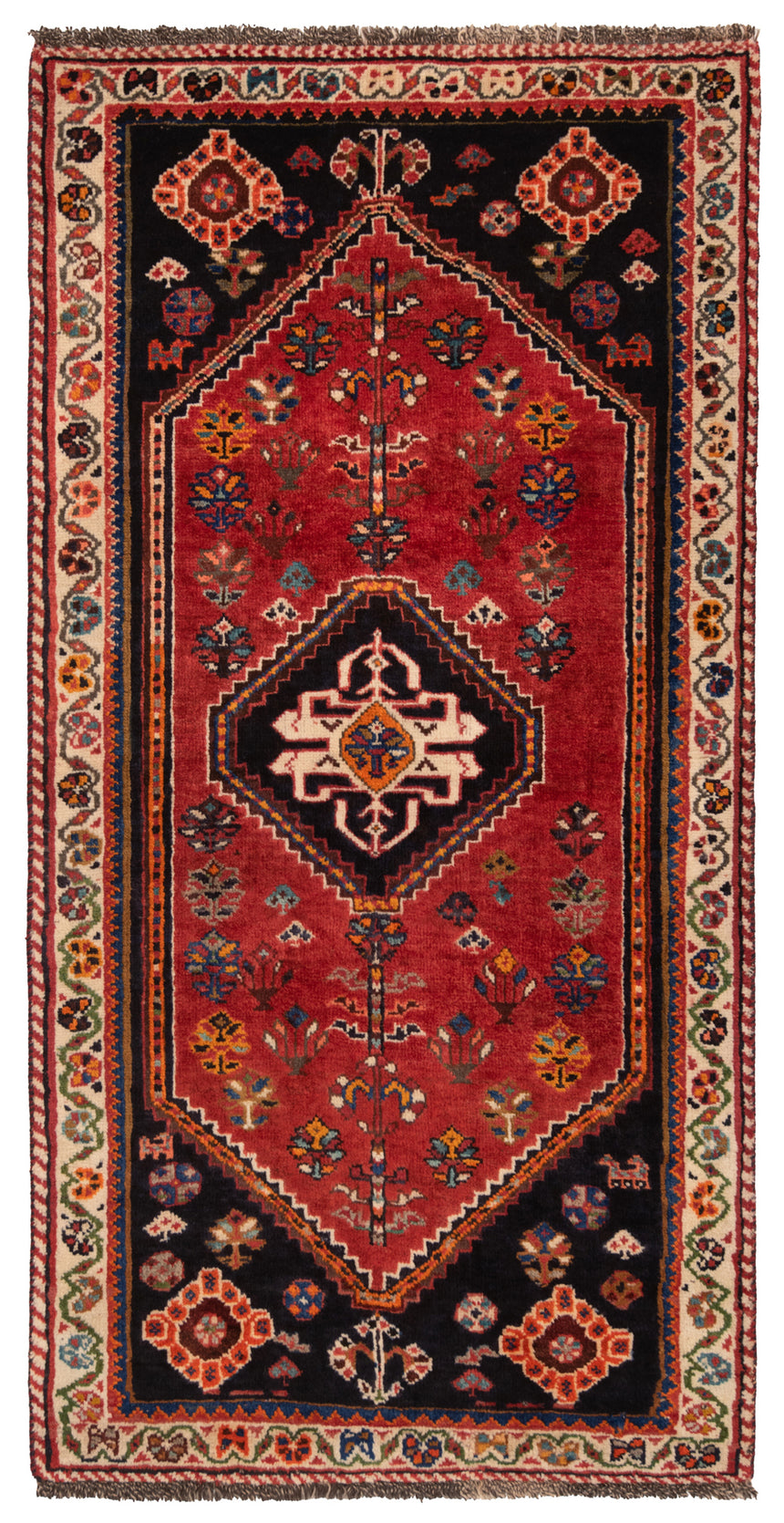 Alfombra persa Shiraz Nafar | 159 x 78 cm