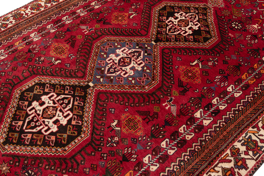 Alfombra persa Shiraz Ghashghai | 285 x 170 cm