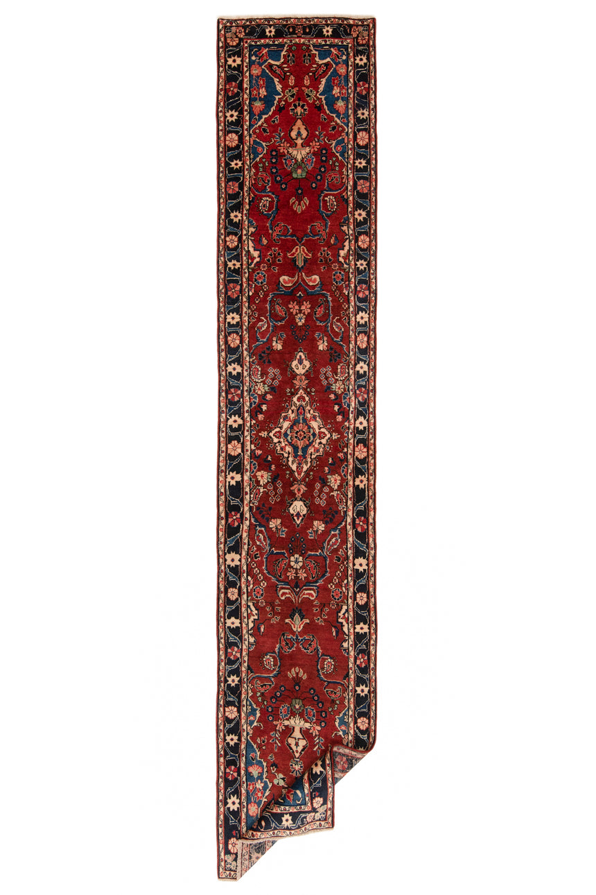 Hamedan Persian Rug | 413 x 82 cm