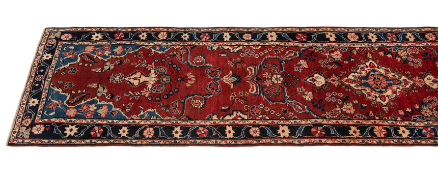 Hamedan Persian Rug | 413 x 82 cm