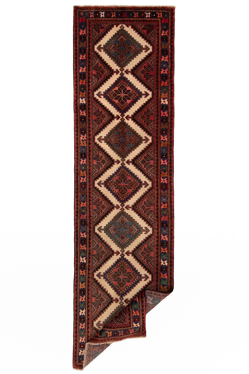 Hamedan Persian rug | 305 x 84 cm