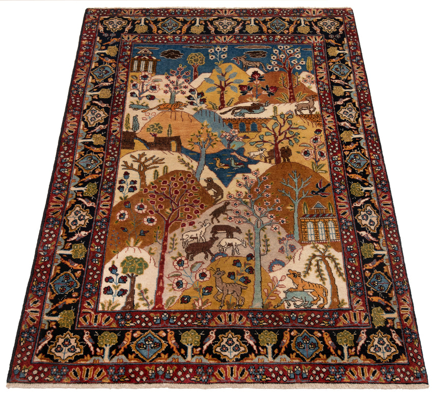 Alfombra Persa Tabriz | 193 x 135 cm