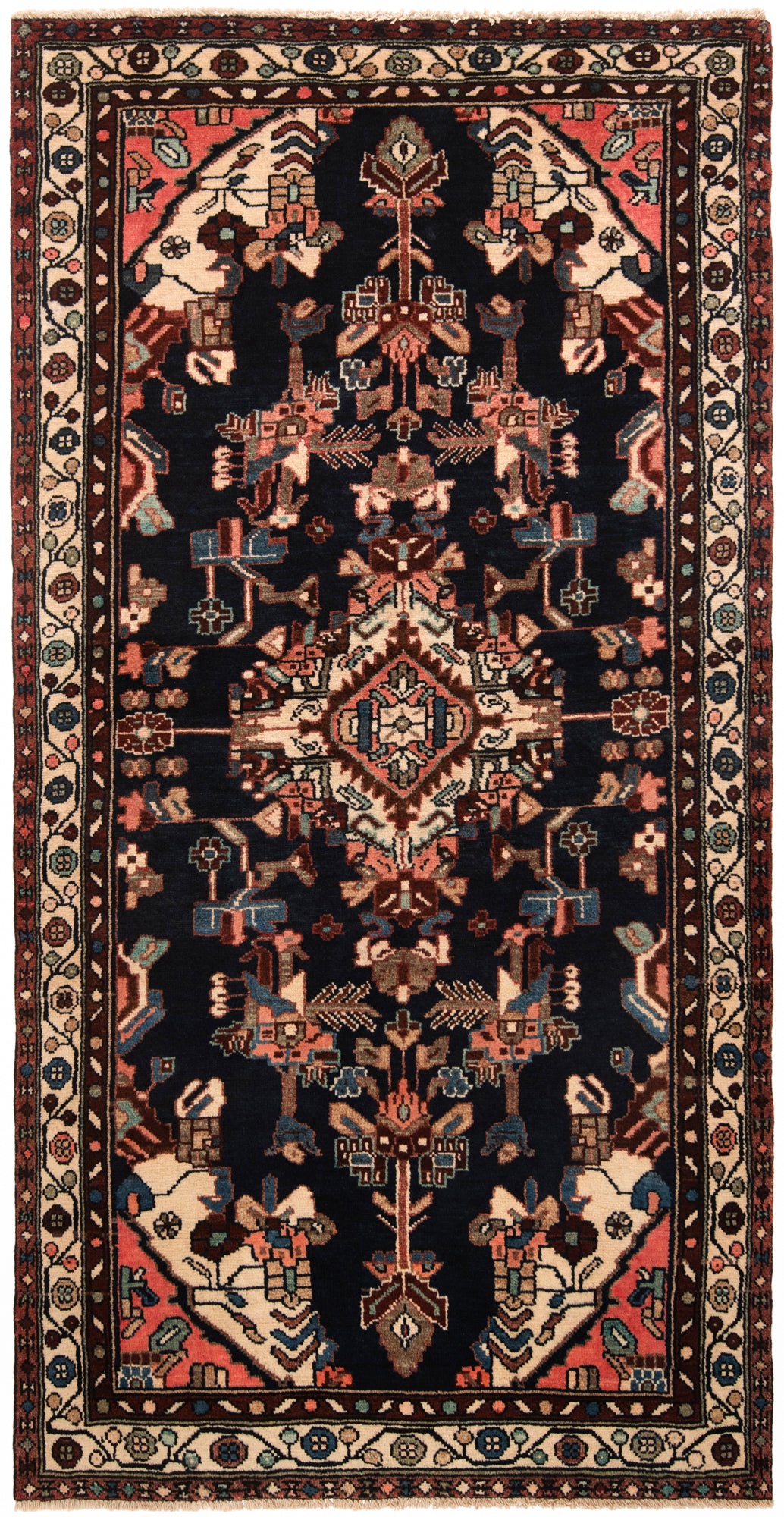 Hamedan Persian rug | 202 x 100 cm