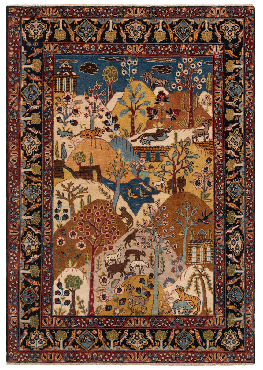 Alfombra Persa Tabriz | 190 x 133 cm