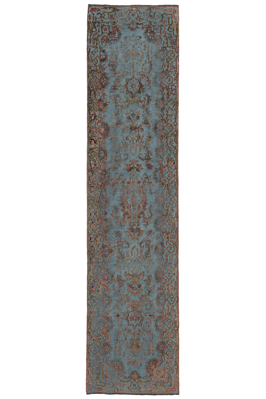 Alfombra vintage en relieve | 390 x 92 cm