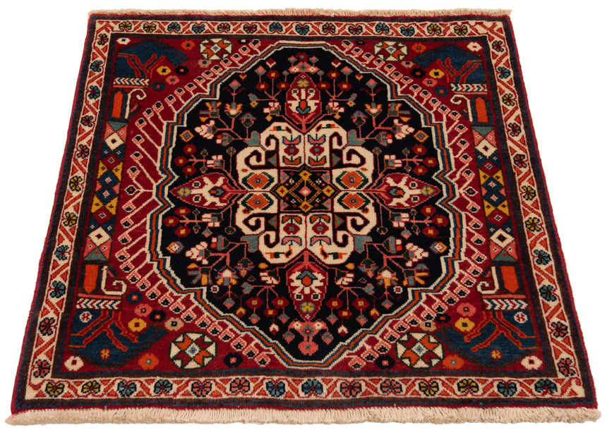Alfombra persa Shiraz Qashqai | 59 x 62 cm