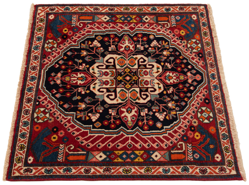Alfombra persa Shiraz Qashqai | 59 x 62 cm