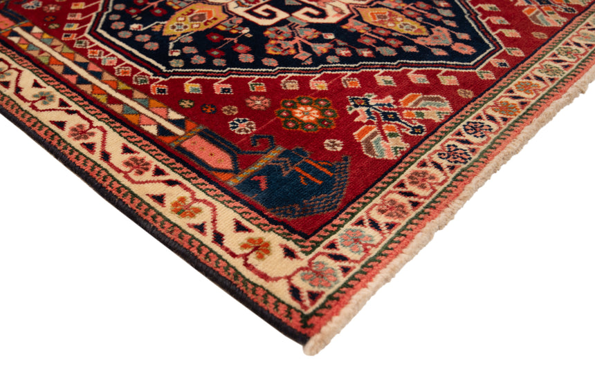 Alfombra persa Shiraz Qashqai | 66 x 64 cm