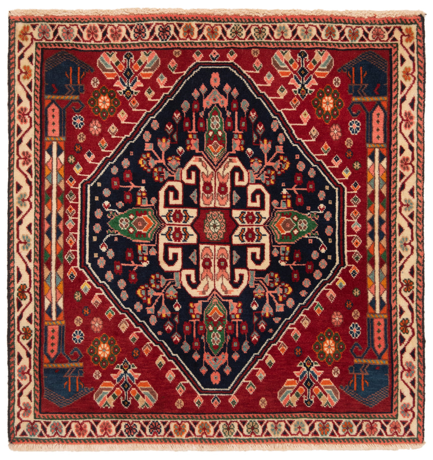 Alfombra persa Shiraz Qashqai | 64 x 63 cm