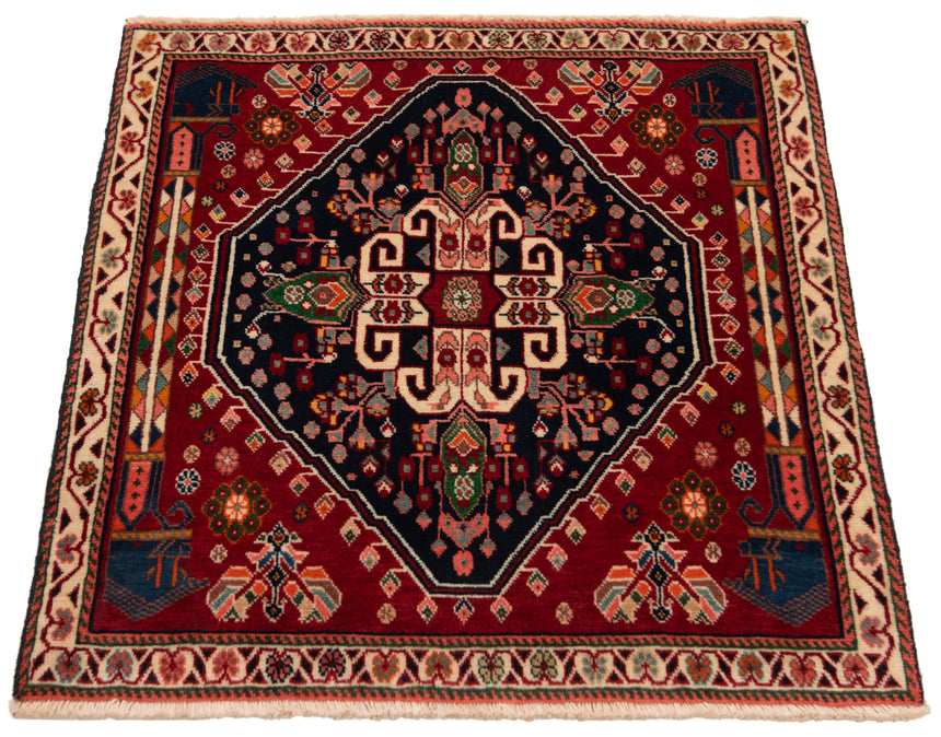 Alfombra persa Shiraz Qashqai | 64 x 63 cm