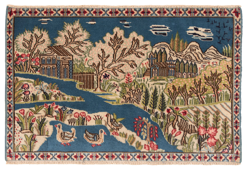 Alfombra Persa Tabriz | 59 x 90 cm