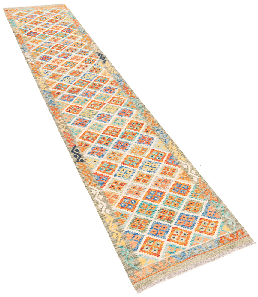 Kilim afgano | 388 x 81 cm