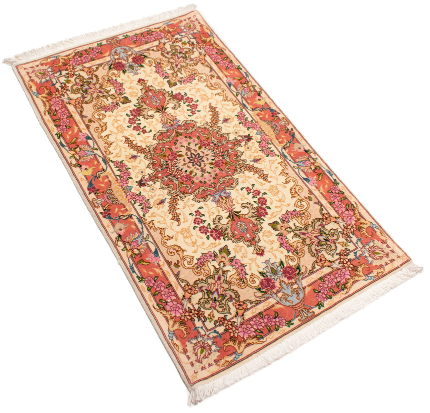 Alfombra Persa Tabriz 50Raj | 126 x 76 cm