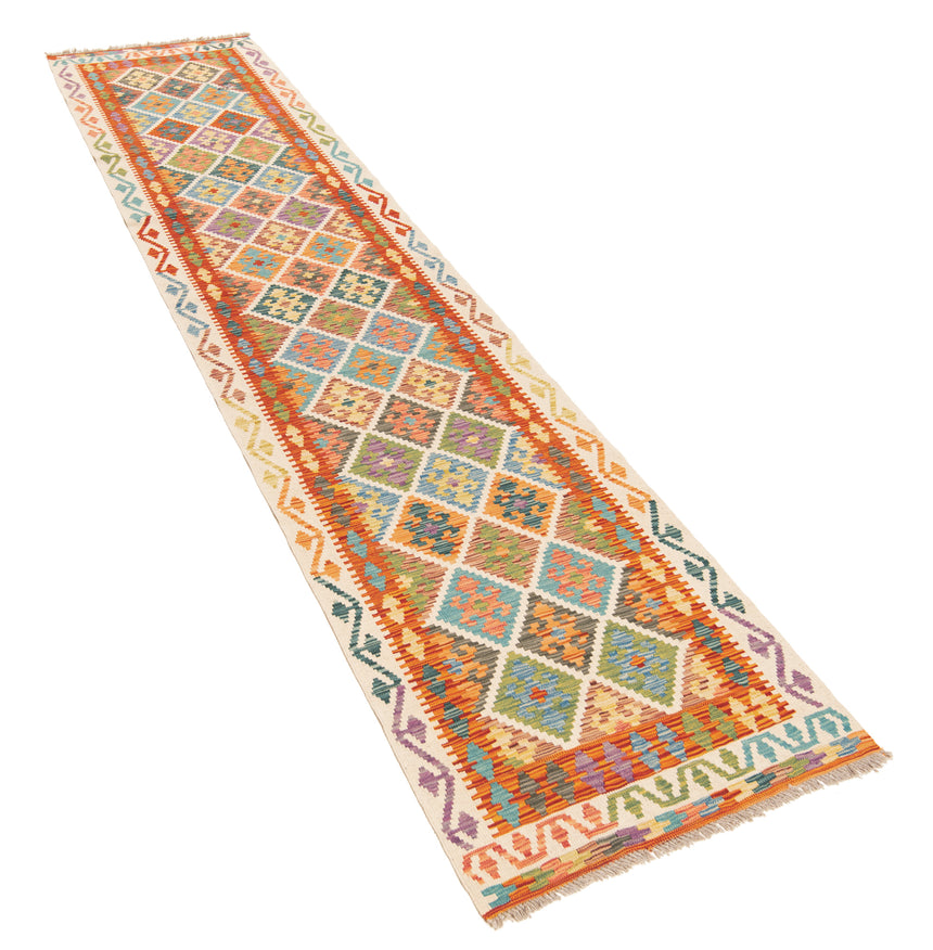 Kilim afgano | 388 x 86 cm