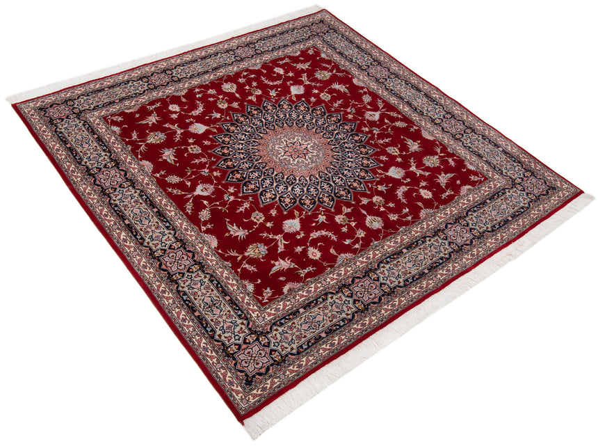 Alfombra persiana Tabriz 50Raj | 200 x 202 cm