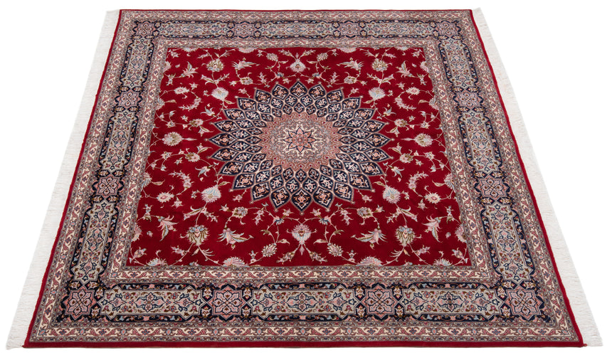 Alfombra persiana Tabriz 50Raj | 200 x 202 cm