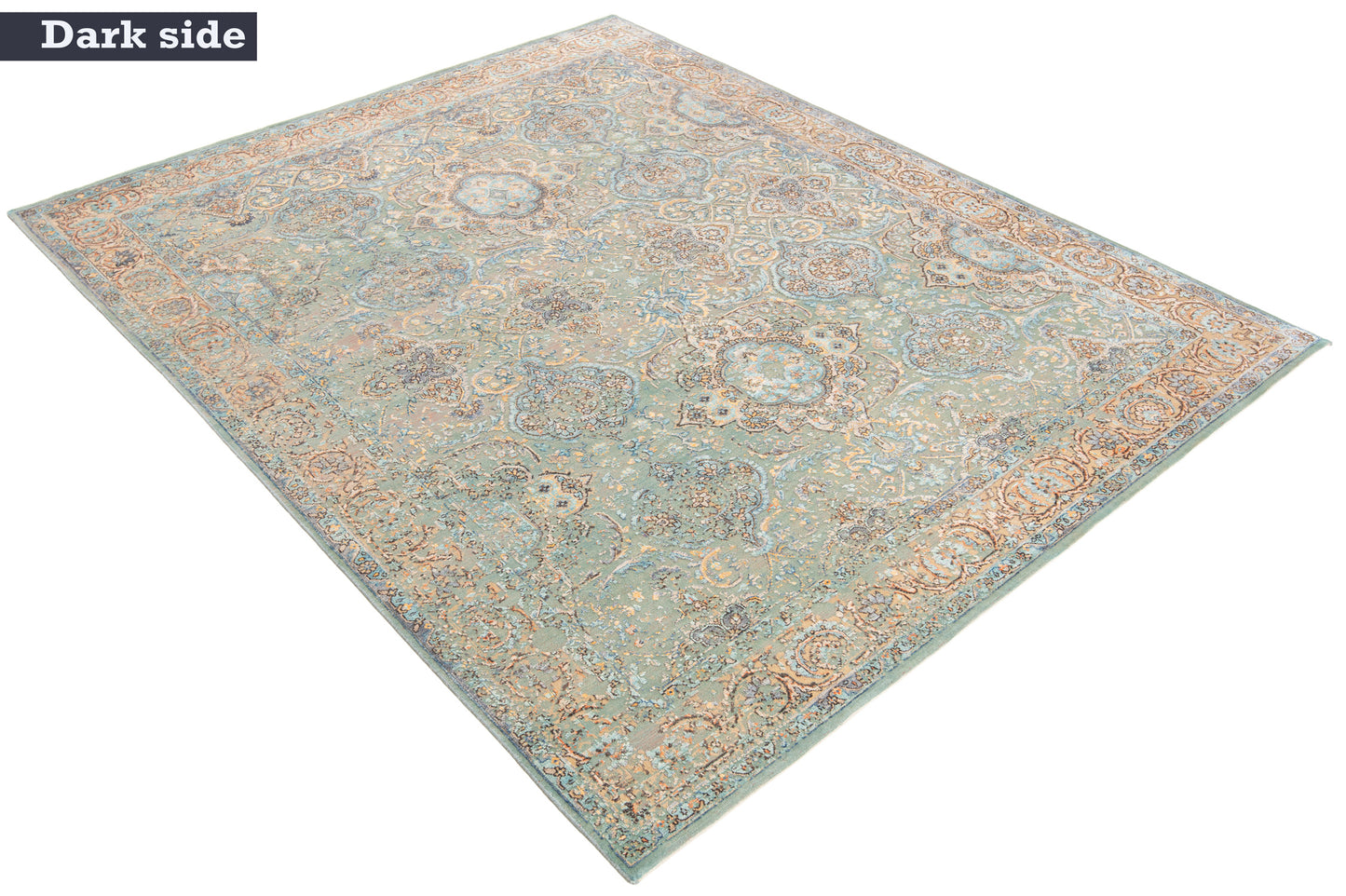 Alfombra Indo vintage de seda | 302 x 247 cm