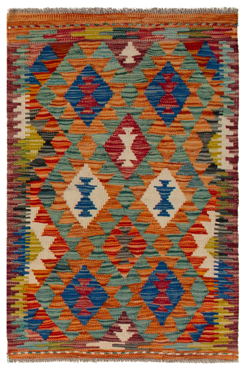 Kilim afegão | 90 x 60 (aprox.)