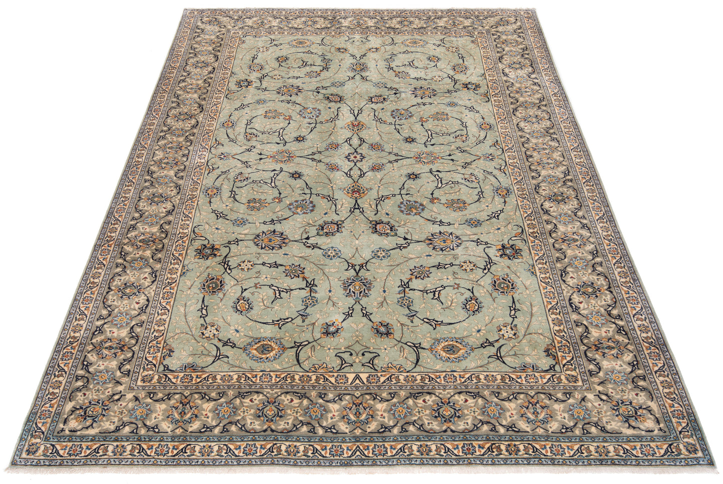 Alfombra persa Kashan | 370 x 253 cm